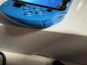 Sony PlayStation PS Vita Console Aqua Blue (PCH-2001) W/ Charger & Original Box