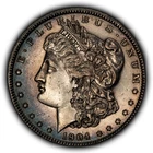 1904 $1 Morgan Silver Dollar - Colorful Toning - Semi Key Date - SKU-D7524