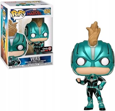 Funko Pop Captain Marvel Figur Nr. 434 Gamestop Exklusiv Vinyl Sammlerstück