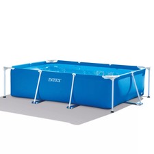 INTEX 28272 Piscina 3X2 rettangolare fuori terra con telaio FRAME 300x200 H75 cm