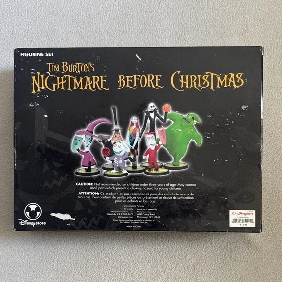 Juego de 7 estatuillas Pesadilla antes de Navidad Disney Store Foto 2 de 4