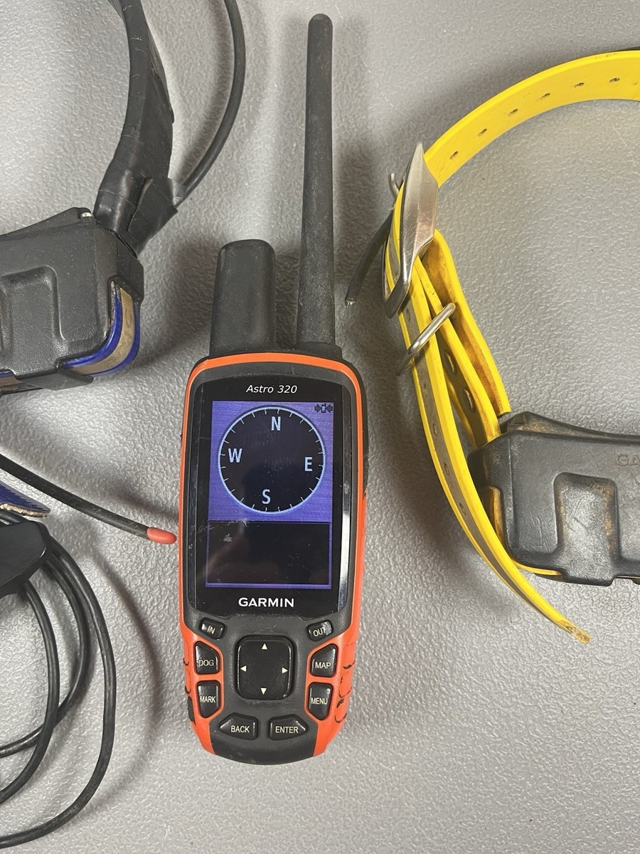 Garmin Astro 320 Handheld GPS w/ (2) DC 50 Dog Tracking Collars