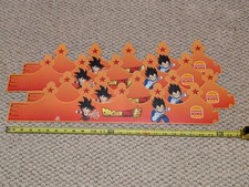  Lot Of 4  New Burger King Crown Dragon Ball Super Saiyan Meal Crowns NO BEND 
