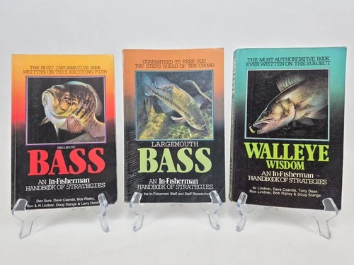 In-Fisherman Bass & Walleye Fishing Strategy Books Lot of 3 Paperback Guides