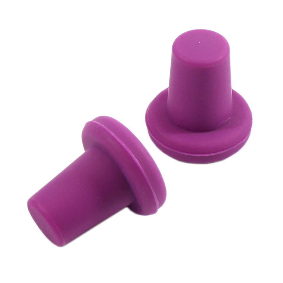 Tapones de vino de silicona, tapón de botella, botella de vino de corcho, juego de 5 (colores) Foto 2 de 4