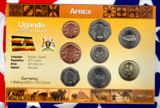 Littleton World Coin Set Uganda UNC 1987-2008 500 Shillings 2008 200 Sh 2007