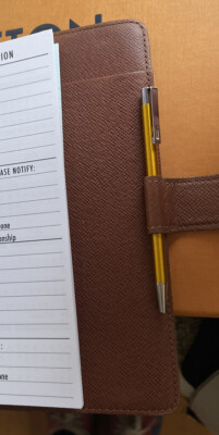 Pen insert + paper refills FITS Louis Vuitton Small organizer PM 