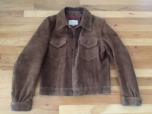 Vintage Ll Bean Suede Leather Barn Jacket Coat Mens 42 Usa Ranch
