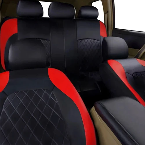 Full Set Universal Car Seat Cover Waterproof Premium PU Leather Protector UK - Bild 9 von 14