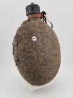 Original WWII WW2 M31 German Military Canteen Flask w/ Wool Cover. VG Cond.