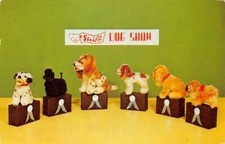 Steiff Zoo Favorites Dog Show Toy Stuffed Animal Plush Ad Postcard AA92350