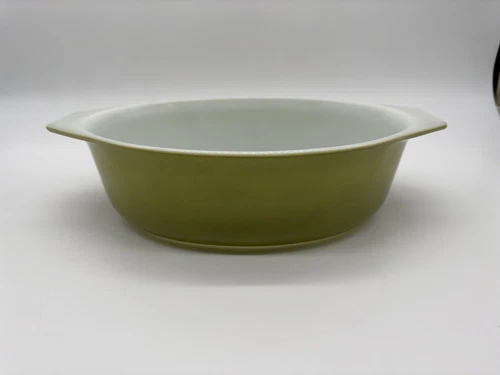 Vintage Pyrex Verde Avocado Green 2-1/2 Quart Oval Casserole Dish #045 NO LID