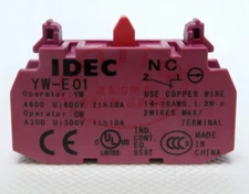 IDEC Pushbutton switches Accessories Auxiliary contacts YW-E01