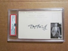 Douglas Fairbanks Jr. Signed Index Card Cut PSA Certified Encapsulated 2