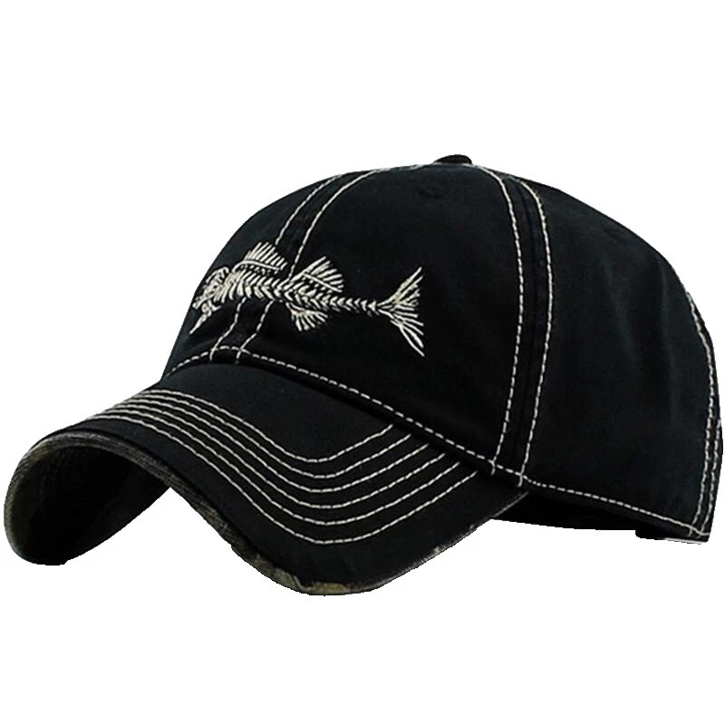 Size L Black Fishing Hats & Headwear