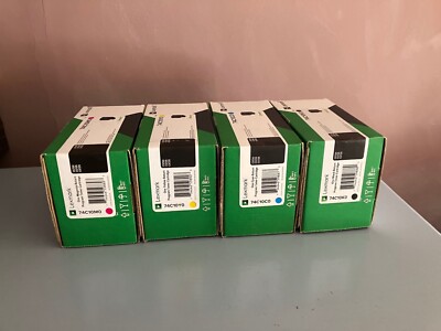 Lexmark 74C10K0 74C10C0 74C10M0 74C10Y0 Remanufactured Toner Cartridge Combo Bk C M Y