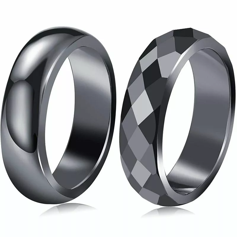 Solid hematite ring clearance