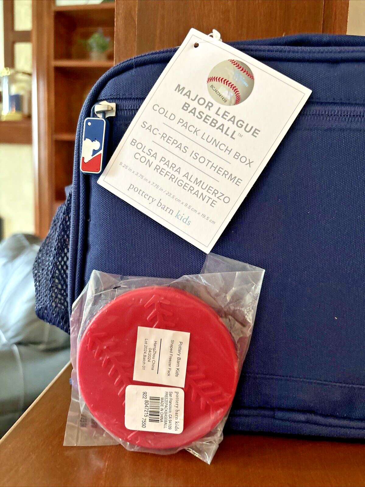 PONY Scuola Pottery Barn MLB BASEBALL LUNCH BOX + Borsa Sportiva Viaggio Ragazzo Disney ? .