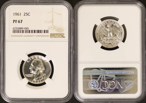 1961 Proof Washington Quarter - NGC PF67