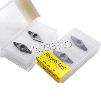 2pc VCGT160402 PCD Polycrystalline diamond blades tools (PCD) Used for Aluminum