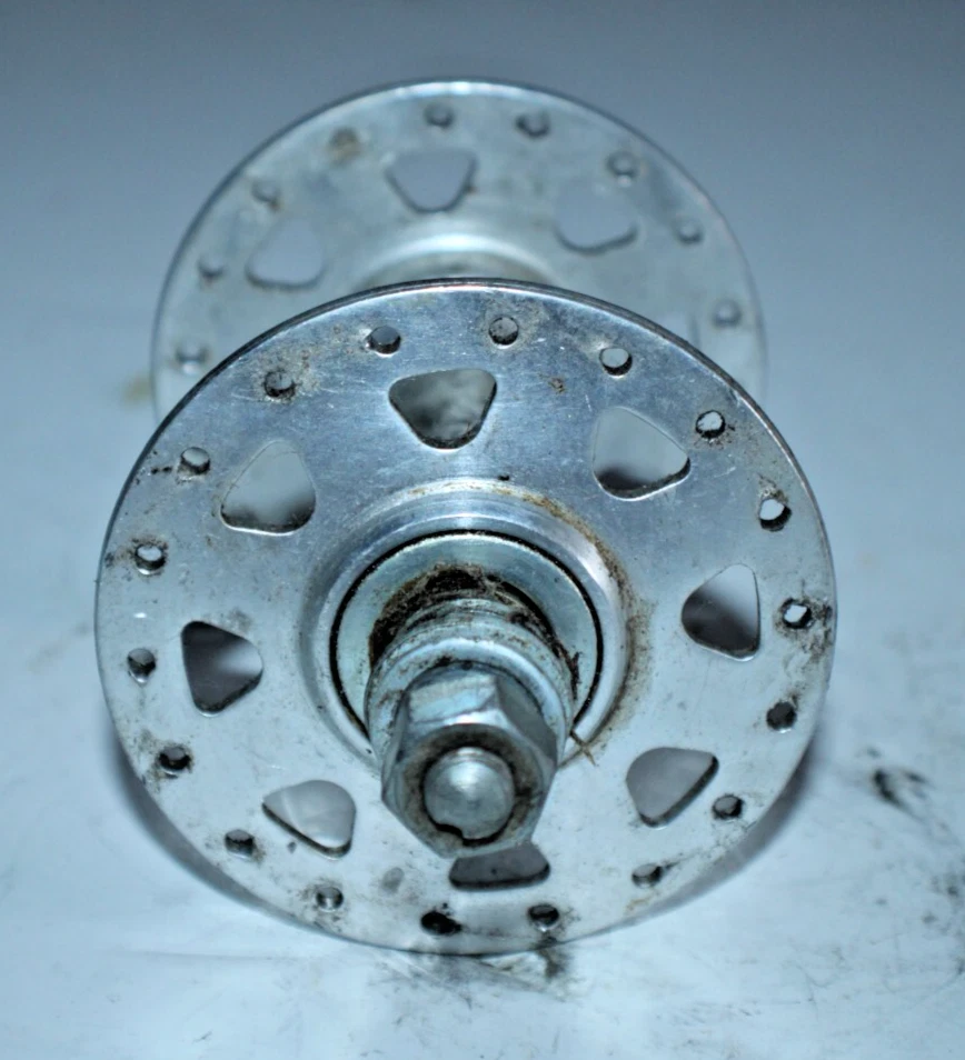 Vintage Model '71 Front Bike Hub Silver 36H 96mm High Flange Cruiser USA Shipper - Image 3 of 4