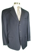 Brioni Nomentano Mens Navy 3 Btn Wool Blazer 48R Italy Working Cuffs