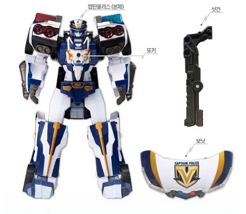 TOBOT V Capitán Policía Transformador Robot Figura de Acción Coche de Policía/Juguete Corea Foto 4 de 4