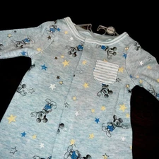 Disney Baby Mickey Mouse Blue Sleep and Play Sleeper NWT