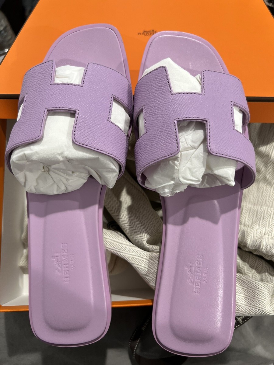 【大胆で快適 /Violet Fonce】HERMES サンダル オラン 大胆で快適 /Violet Fonce】HERMES サンダル オラン