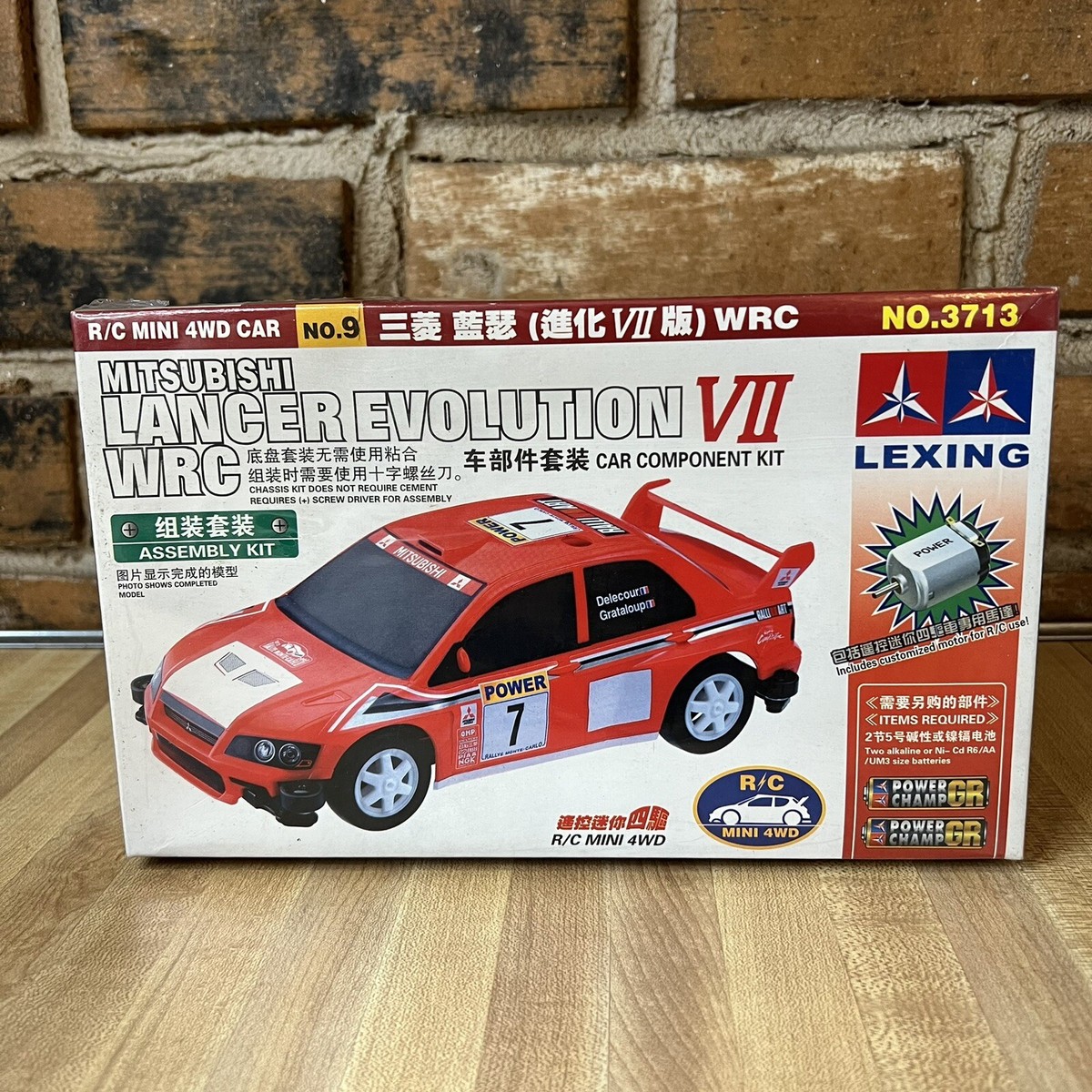 Mitsubishi Lancer Evo VII Mini 4WD Car Sealed in Package Motorized