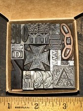 Printing Blocks Ornamentals Borders Dingbats. Wonderful Variety!! #52 Beautiful