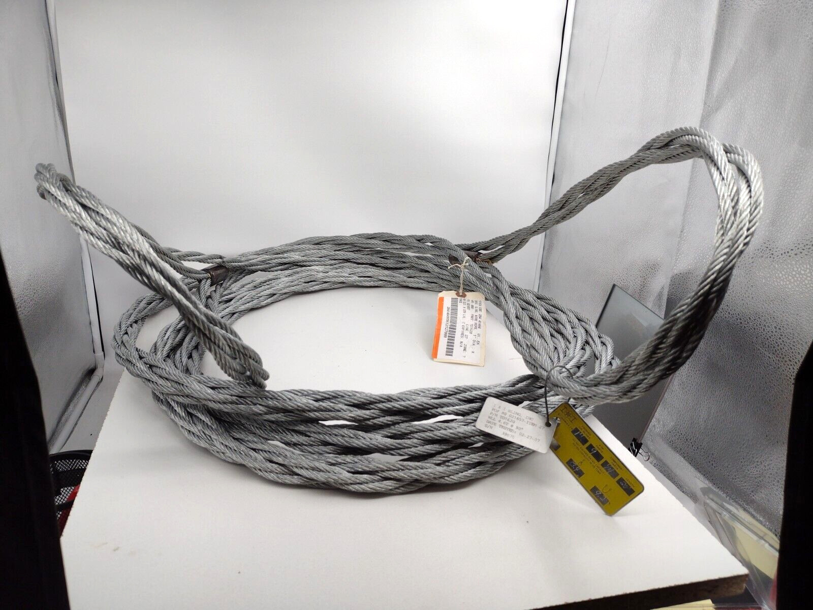 I&I Sling Inc 20'L SlingMax 1" Braided Wire Rope Sling TD1620 (9-1/4” Strands)