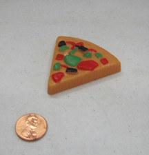 Pretend Play Kitchen Food Pepperoni Pizza Pie Slice Veggies Realistic Prop 9