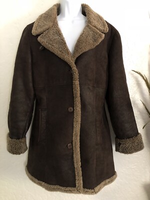 Manteau veste cuir véritable marron cuir véritable femme Cuir