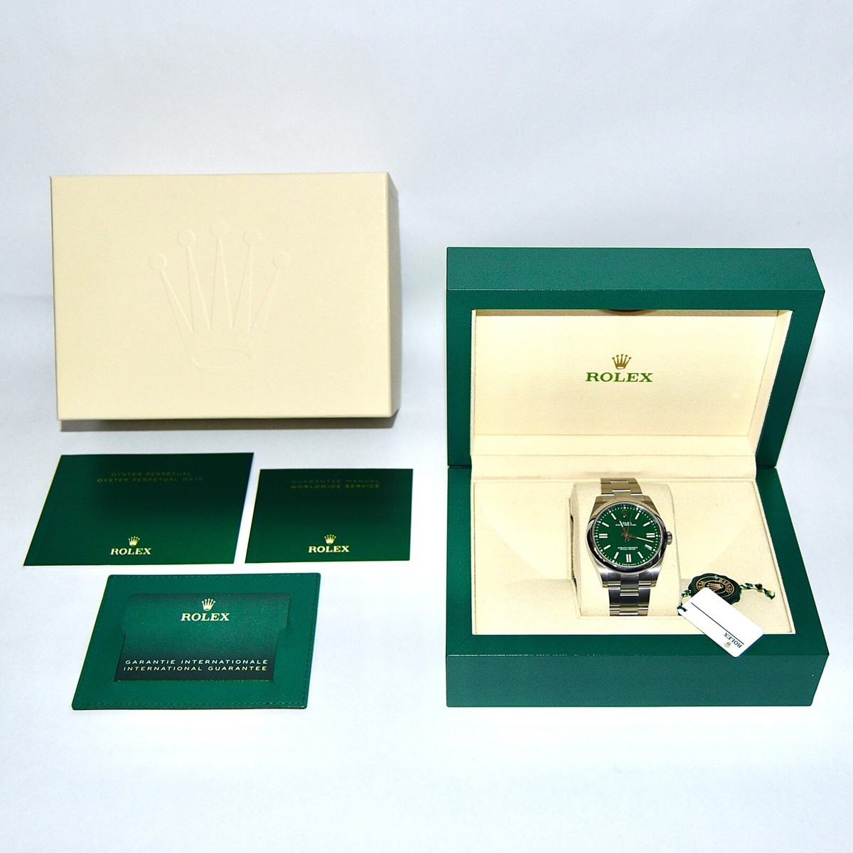 Rolex Oyster Perpetual 124300 Green Box and Papers 2023 NEW