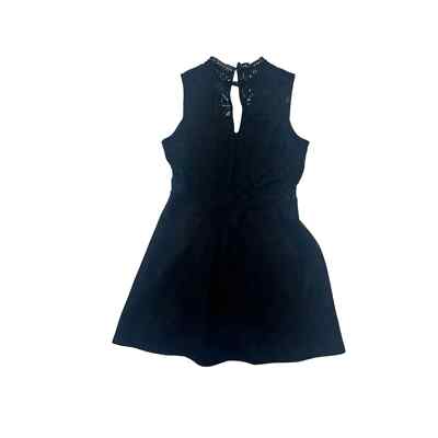 Alya Black Lace Sleeveless Dress Size Medium | eBay Alya Black Lace Sleeveless Dress Size Medium | eBay