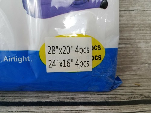 NEW 8 Pcs Compression Bags For Travel Storage Ait Tight No Vacuum Needed - 第 2/4 張圖片