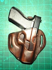 Tagua TX-BH3-302 RH Leather 2 Slot Belt Holster Glock 17 22 31 No Light / Laser