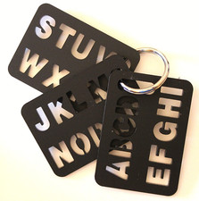 SPELLING ENGLISH ALPHABET COMMUNICATE 3 pc SET - KEYCHAIN TRAVEL SET