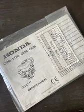 Honda Engine GX240 GX270 GX340 GX390 Owner's Manual Multiquip MQ Book Shop Guide