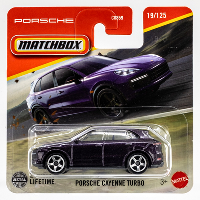 2025 Matchbox #19 Porsche Cayenne Turbo MERLIN PURPLE METALLIC