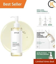 Heartleaf Pore Control Cleansing Oil, Oil Cleanser for Face, Makeup Blackhead...