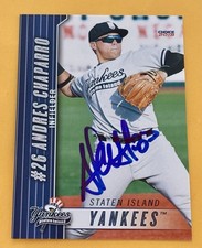 Andres Chaparro SIGNED 2018 Choice Staten Island Yankees #03 RC Auto Nationals