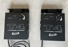 Elation T4. 4 - Channel Chaser, Lot of TWO 2 Chase Packs; Pole Mount for Par