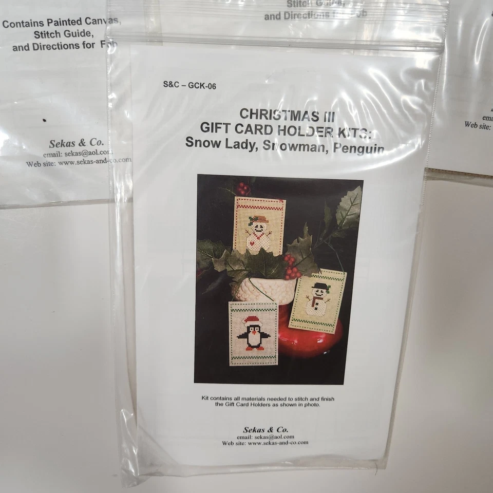 Sekas & Co Lot of 11 Painted Canvas Cross Stitch Needlepoint Pattern FOB - Image 4 of 4