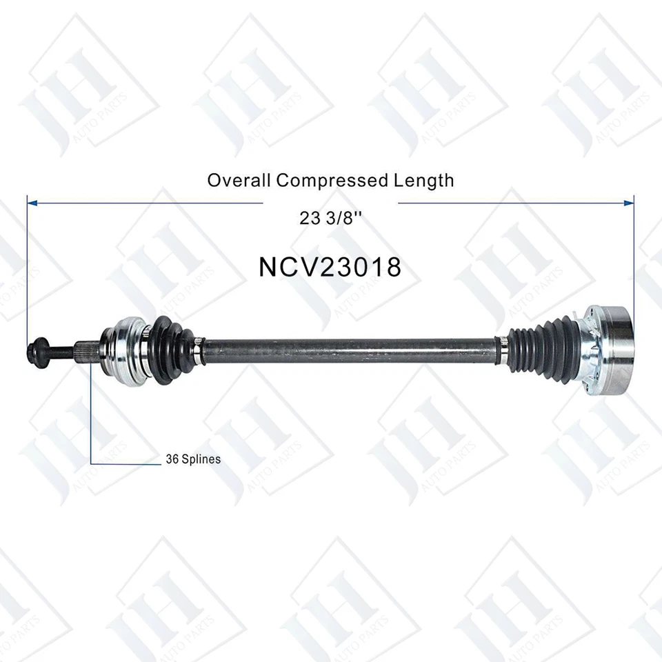 Eje trasero izquierdo OE para Volkswagen Tiguan CC 2009-2017 tracción delantera AWD Foto 2 de 4