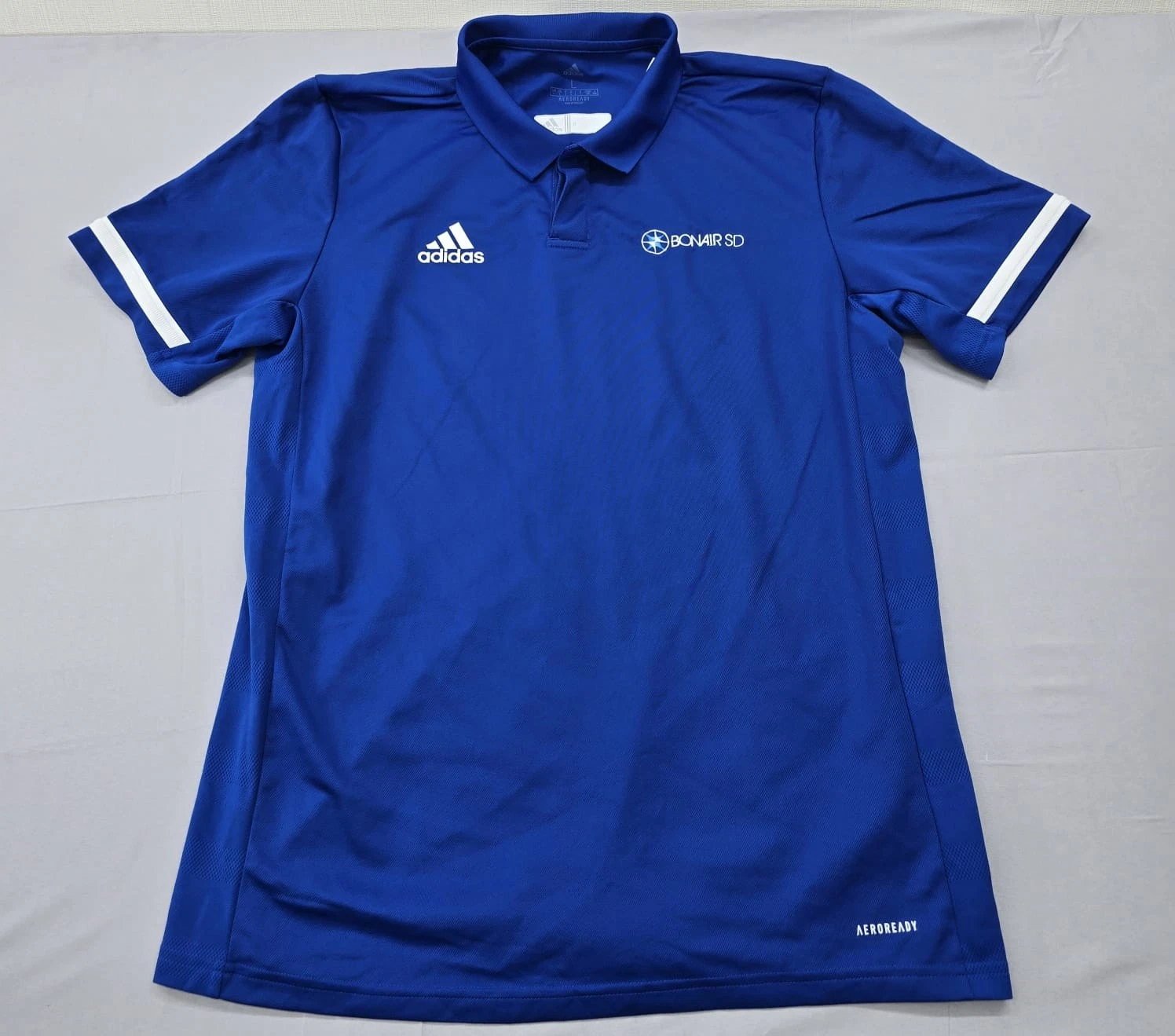 Adidas Women's Blue Aeroready Polo Shirt Size L