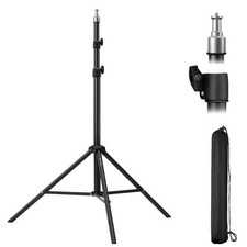 7.5ft 2.3M Portable Light Stand, Photo Video Tripod, 1/4 Screw, Bag, Camera