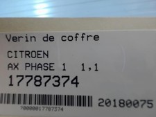 Verin de hayon / de capot Citroen AX