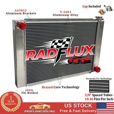 For Chevrolet Heavy Duty Chevy Gm Sbc Universal Aluminum 29x19 Racing Radiator
